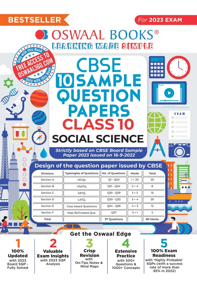 OSWAL social science - 10 CBSE Sample Question Papers, English
