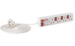 Anchor Spike Guard 4 Socket , 4 Switch, 1.5 Mtr Wire - 22568
