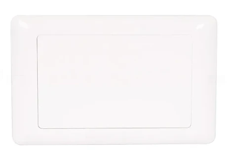 GM 12M Metal Box Blank Plate White (5 Nos) - (5 Nos - Pack)