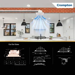 Crompton Brisk Air Ceiling Mount 110 mm (4 inch) Exhaust Fan