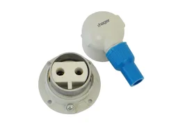 Hager Single Phase Metal Socket 20A 2P+E IP44 Hager - VZ141I -