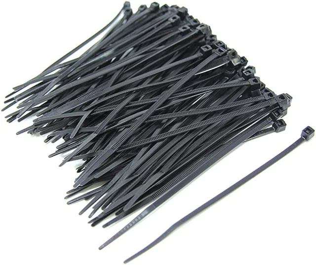150MM Cable Tie / Wire Tag (Pack of 100) - Black (3.2MM)