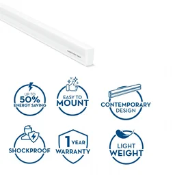 Crompton 36W 4Ft Led Batten Laser Ray Neo Maxx Pro 6k