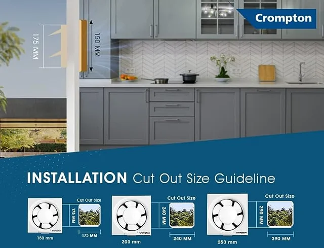 Crompton 250mm (10 Inch) Exhaust Fan Brisk Air