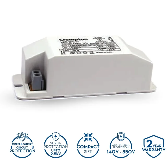 Crompton LED Strip Driver 3A, 36W for (120 LED Strip) -
