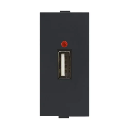 Anchor Roma USB Charger 1A - Black - 20462M