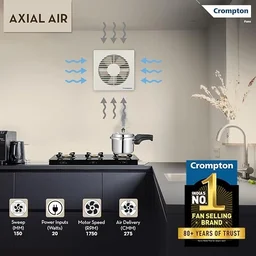 Crompton 150mm (6 inch) Round Axial Air Exhaust Fan