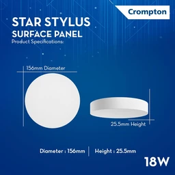 Crompton STYLUS ROUND SURFACE LED PANEL CROMPTON - 18W
