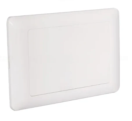 GM 12M Metal Box Blank Plate White (5 Nos) - (5 Nos - Pack)