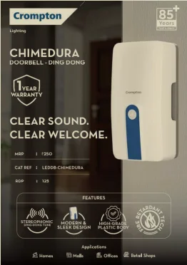 Crompton Chimedura Ding Dong Doorbell Crompton