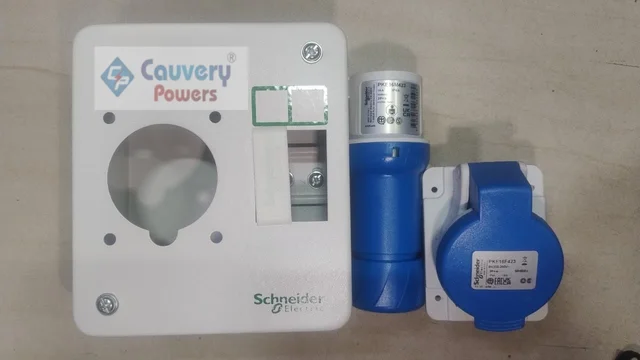 Schneider 16A - 3 Pin IP44 Plug & Socket A/c Box Schneider (A9HKS316 / PKF16F423 / PKE16M423)