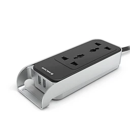 Anchor by Panasonic Anchor 6A 2 Universal Socket with 2 USB Port | 6A Extension Board with 2.4A 2 USB Port - 22052