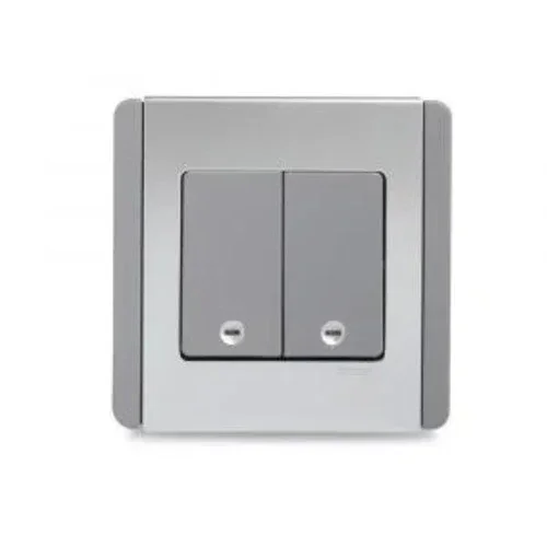 Schneider 2 Gang Grey Switch Clipsal - Neo C Metro - Schneider