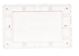 GM 12M Metal Box Blank Plate White (5 Nos) - (5 Nos - Pack)