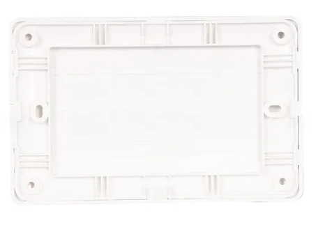GM 12M Metal Box Blank Plate White (5 Nos) - (5 Nos - Pack)