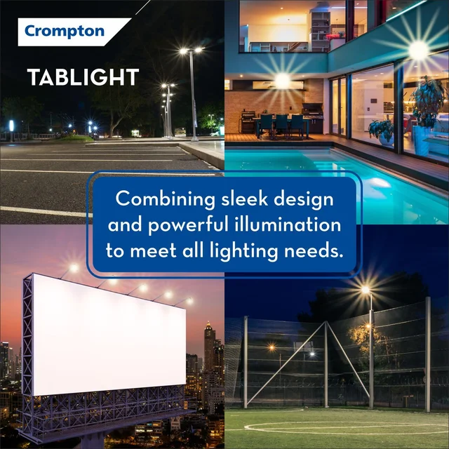 50W LED Flood Light Crompton TabLight Waterproof