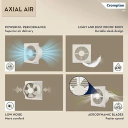 Crompton 150mm (6 inch) Round Axial Air Exhaust Fan