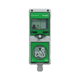 Schneider Electric Mureva EVSO EV Charging Socket Integrated RCBO |16A 230V AC Home Lockable Weatherproof Wall-Mounted