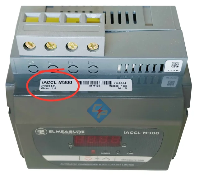 Elmeasure 63A Three Phase ACCL M300 (Automatic Phase Changeover with Current Limiter)