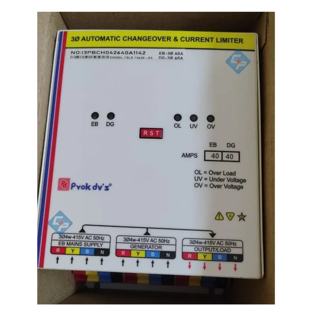 Prok Dvs Prok Dv's 40A FP 3Phase ACCL - Automatic Changeover & Current Limiter