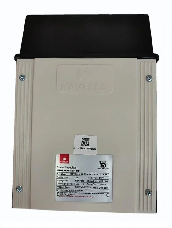 Havells Capacitor 2 KVAR Square Normal Duty (Master) - 2 Kvar