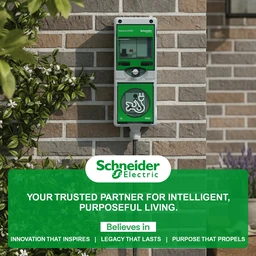Schneider Electric Mureva EVSO EV Charging Socket Integrated RCBO |16A 230V AC Home Lockable Weatherproof Wall-Mounted
