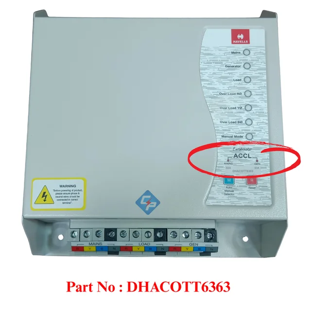 Havells 63A 3Phase TPN ACCL- Automatic Changeover & Current Limiter -