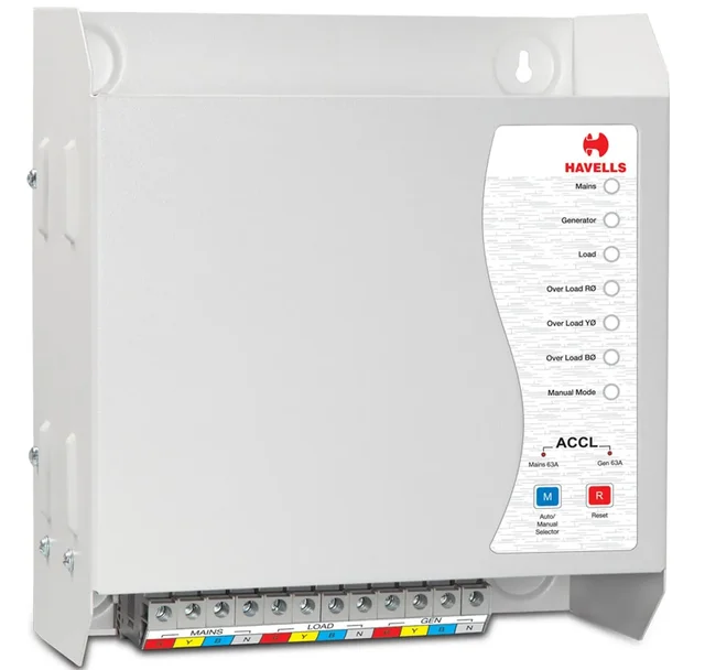 Havells 63A 3Phase TPN ACCL- Automatic Changeover & Current Limiter -