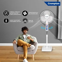 Crompton High Flo Wave Plus 400 mm Pedestal Fan