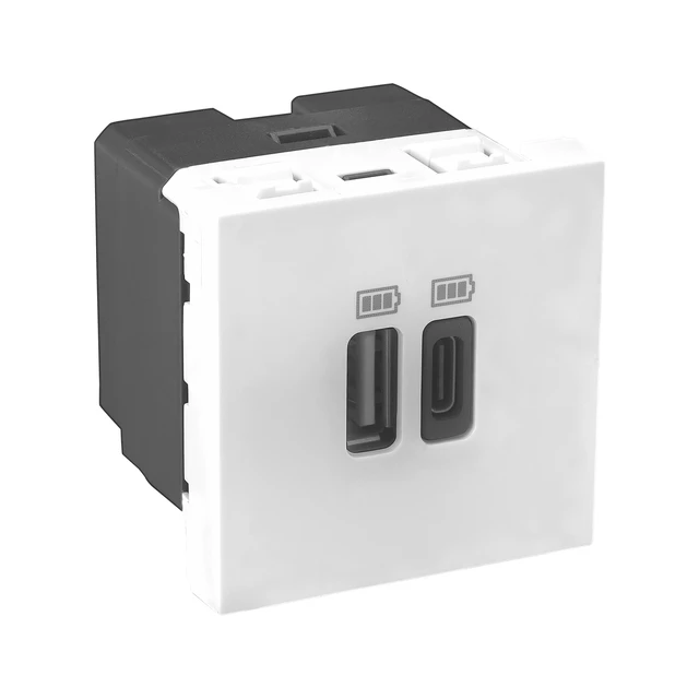 Legrand Allzy USB Charger-3000mA Type A & C 2M