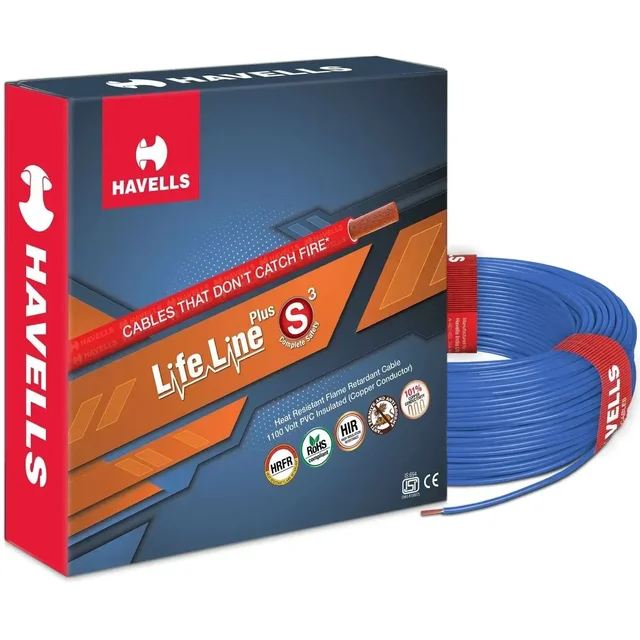 Havells HAVELLS 2.5 SQMM FR COPPER 90 MTR WIRE - Blue