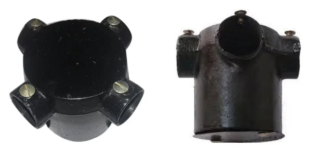 19MM / 20MM 4Way MS Metal Deep Junction Box (Dozen) - 19MM / 20MM - 4Way