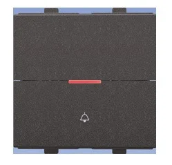 Anchor 6A 2M Bell Push Grey 65166B Anchor Penta Modular