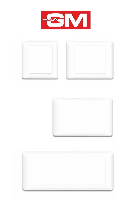 GM 6.5" x 12.5" Wood Box Blank Plate White GM - 6.5" X 12.5"