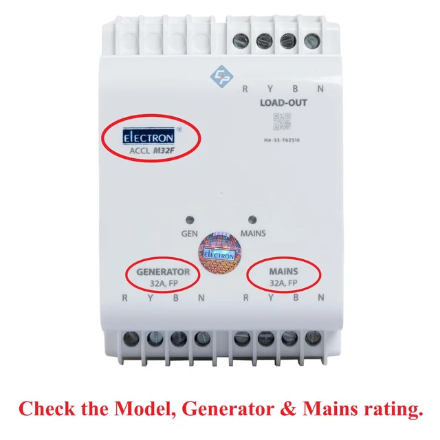 Electron FP 32A Mixed Load ACCL M32F - Automatic Changeover & Current Limiter