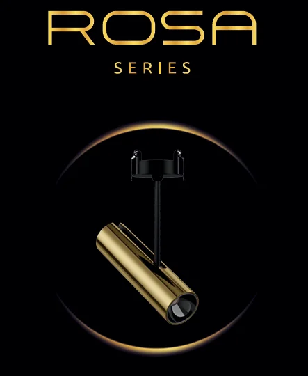 Neptune 8W Led COB Spotlight Signature collection - Rosa - Gun Black Body - Recessed / Ceiling - 3000k
