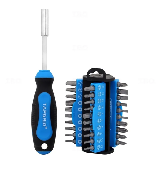 Taparia BS31 Steel Bit ScrewDriver Set (Multicolour, 31-Pieces)