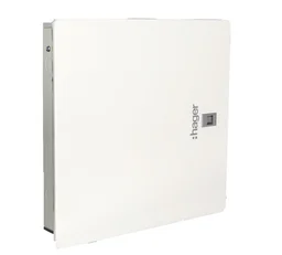Hager 4 Way TPN DD Distribution Board Hager - 4 way, 8+12 modules - VYT04DHN