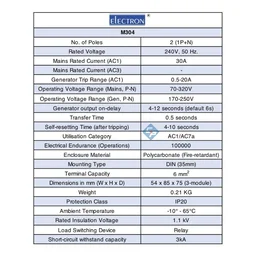 Electron ACCL DP - Automatic Changeover & Current Limiter - 6A