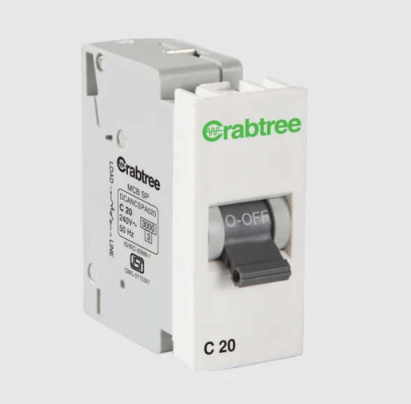 Crabtree Verona 20A SP Mini MCB