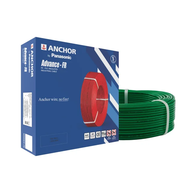 Anchor FR Wire 1.5 Sqmm 90Mtr - Green