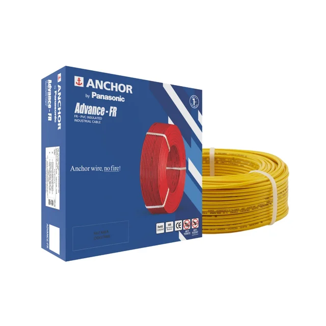 Anchor FR Wire 2.5 Sqmm 90Mtr - Yellow
