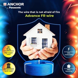 Anchor FR Wire 1.5 Sqmm 90Mtr - Black