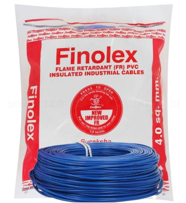 Finolex 4.0 Sqmm FR Wire 180Mtr - Blue