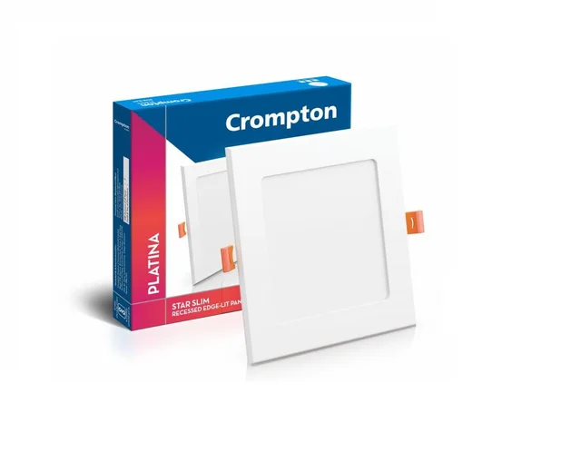 Crompton Led Star Slim Recess Panel Square - 6k - 3W - 3" Cutting