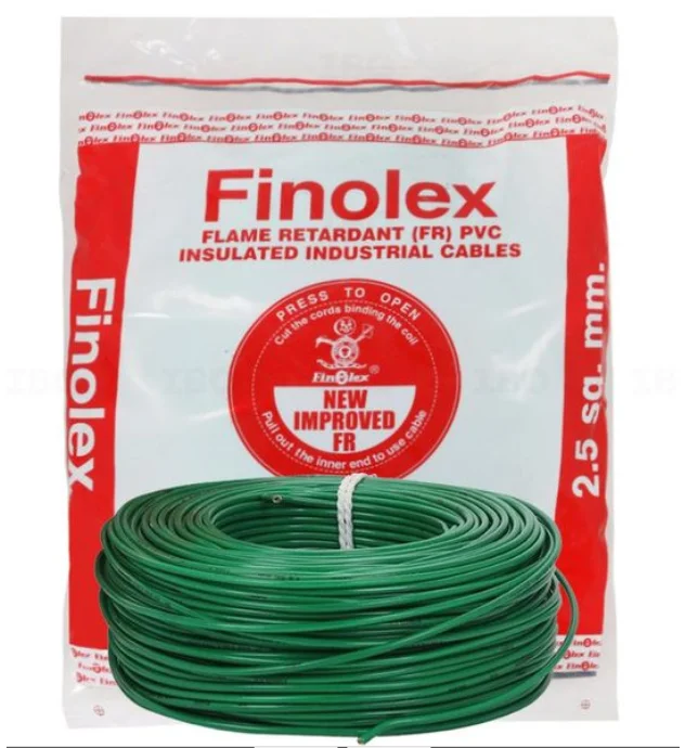Finolex 2.5 Sqmm FR Wire 180Mtr - GREEN