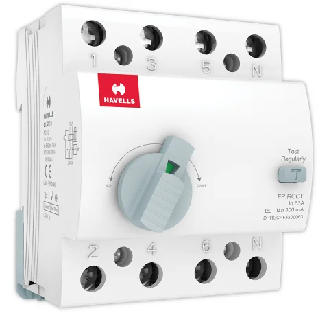 Havells 40A 300mA FP RCCB Havells - 40A 300mA