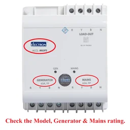 Electron FP 63A Mixed load ACCL M63FS - Automatic Changeover & Current Limiter