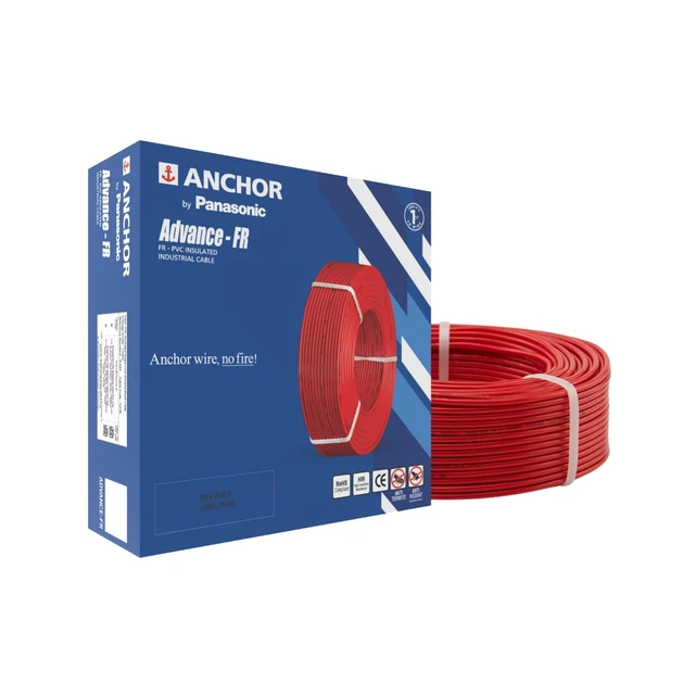 Anchor FR Wire 1.5 Sqmm 90Mtr - Red