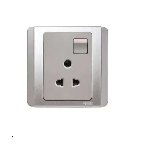 Schneider 6A 3 Pin Socket Grey Clipsal - Neo C Metro - Schneider